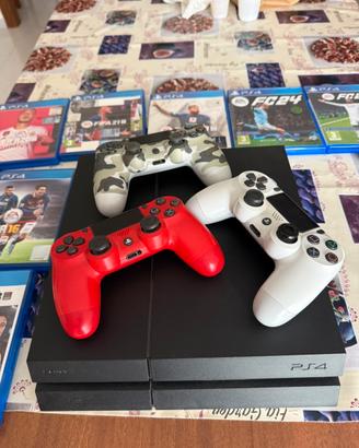 PS4 1TB + 3 Controller (leggi descr.) + 7 Giochi