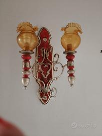 n°4 Applique Liberty  con vetro murano originale