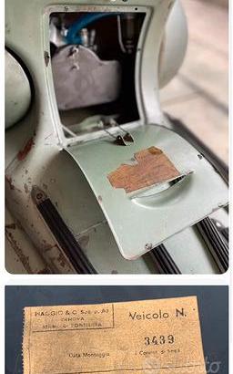cedola VESPA piaggio conservata