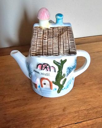 Piccola teiera da collezione cottage inglese 