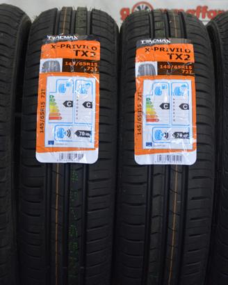 2 Pneumatici 145/65 R15 Tracmax X Privilo Tx 2