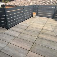 55 mq Pavimento galleggiante gres 80x40x2 supporti