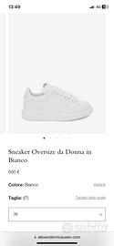 Sneaker Oversize da Donna in Bianco