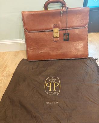 Valigetta 24 Ore Vintage Principe 3474R Vera Pelle