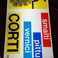 Insegna luminosa vintage anni 70