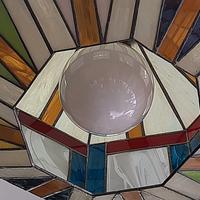 Lampadario in vetro a piombo artigianale