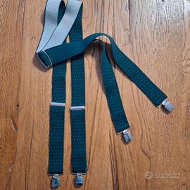 Bretelle Uomo Elastiche Regolabili 4 Clips