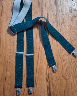 Bretelle Uomo Elastiche Regolabili 4 Clips