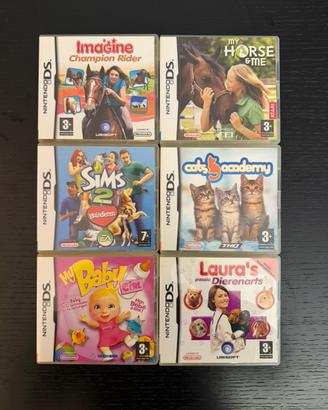 Lotto 6 Giochi Nintendo DS Testati e Funzionanti