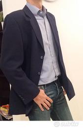 Giacca blu da uomo, sportiva elegante