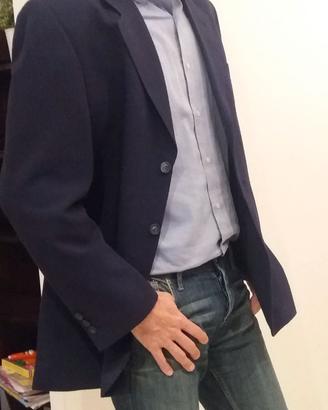 Giacca blu da uomo, sportiva elegante