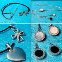 NUOVO Originale Set 4 Collane Pendagli Ciondoli 