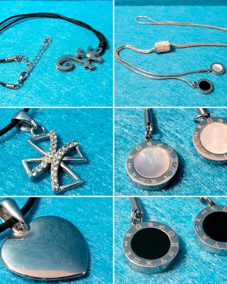 NUOVO Originale Set 4 Collane Pendagli Ciondoli 