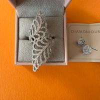 Anello Diamonique argento 925