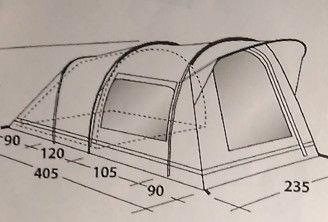 Tenda campeggio Outwell 3 posti