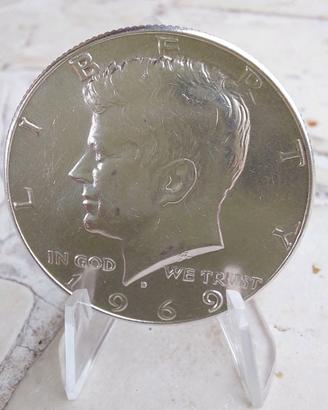 Mezzo dollaro 1969 Kennedy in argento