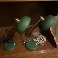Lampade da scrivania verdi anni 60