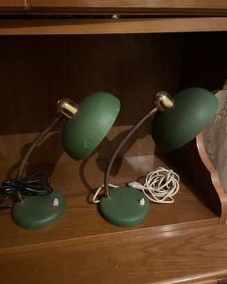Lampade da scrivania verdi anni 60
