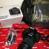 CANON 800D, pochi scatti, WIFI, 24mp +18-55 IS STM