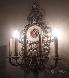 lampada da parete antiquariato 