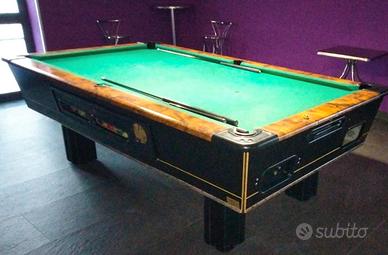 Biliardo a monete, con meccanica funzionante