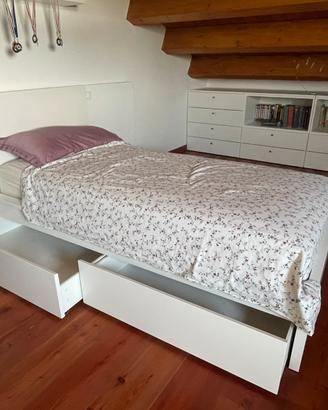 Letto ikea singolo malm