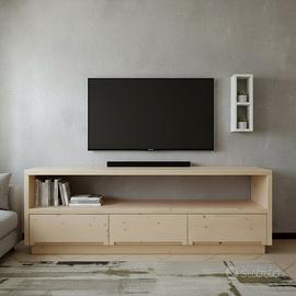 TV Board in cirmolo massello