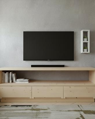 TV Board in cirmolo massello