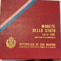 Serie Completa San Marino 1981