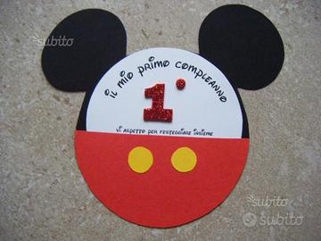 Invito Topolino. Invito di compleanno Mickey Mouse