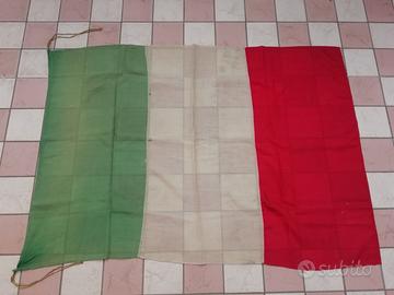 BANDIERA TRICOLORE ITALIA IN LANA ANNI '50