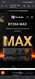 amplificatore fosi audio BT20A MAX