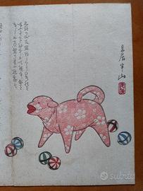 Matsukawa xilografia giapponese 1860 originale