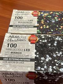 100 minilucciole led  8 metri bianco o multicolor