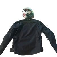 Giacca moto OJ + casco Marushin, entrambi taglia M