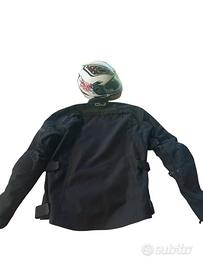 Giacca moto OJ + casco Marushin, entrambi taglia M