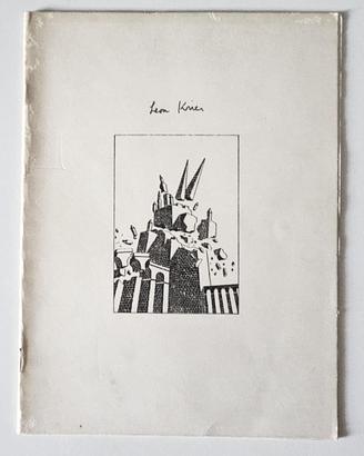 RARO LEON KRIER C.L.E.A.R. Roma 1979