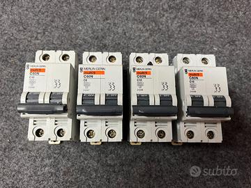 Interruttori magnetotermici 2 poli - 2 moduli 6kA