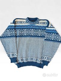 Maglione Vintage Norvegese Lana  Vergine Nordstr
