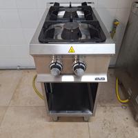 Cucina a gas con 2 fuochi