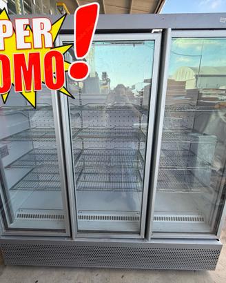 ❄️FRIGO VETRINA CONGELATORE ISA 3 ANTE NEGATIVO