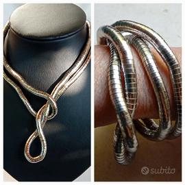 Collana/bracciale Snake acciaio flessibile 