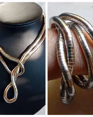 Collana/bracciale Snake acciaio flessibile 
