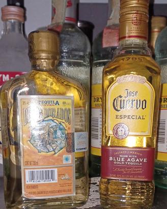 DUE BOTTIGLIETTE TEQUILA MESSICO ANNI 70/80