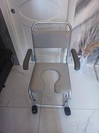 sedia per doccia o wc per disabili e anziani 