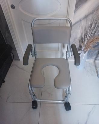 sedia per doccia o wc per disabili e anziani 