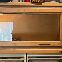TECA per rettili in legno Rettilinea