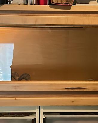 TECA per rettili in legno Rettilinea