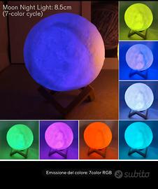 Lampada luna 3d