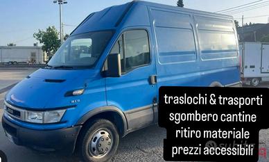 trasporti,traslochi,sgomberi,ritiro materiale